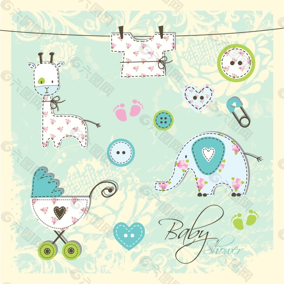 卡通可爱婴儿插画