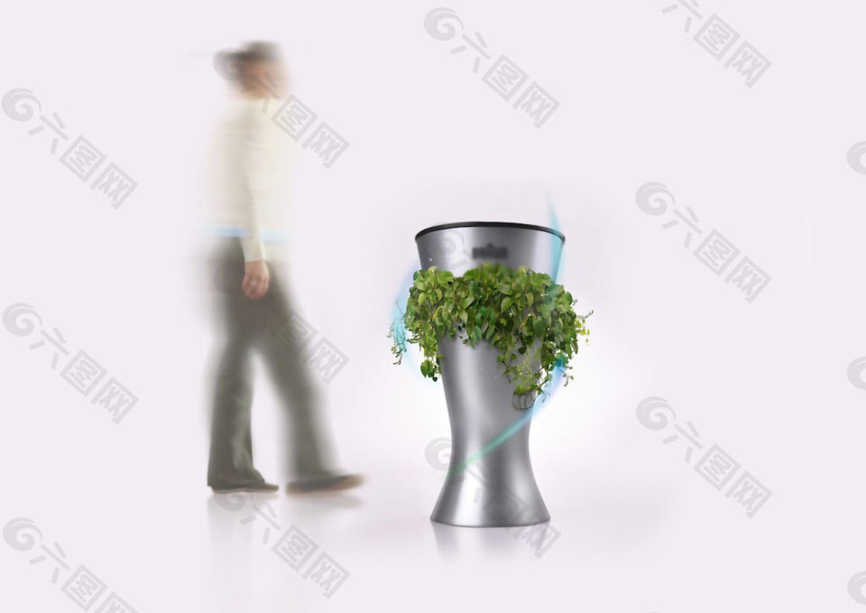 可以生物降解的智能垃圾桶jpg素材