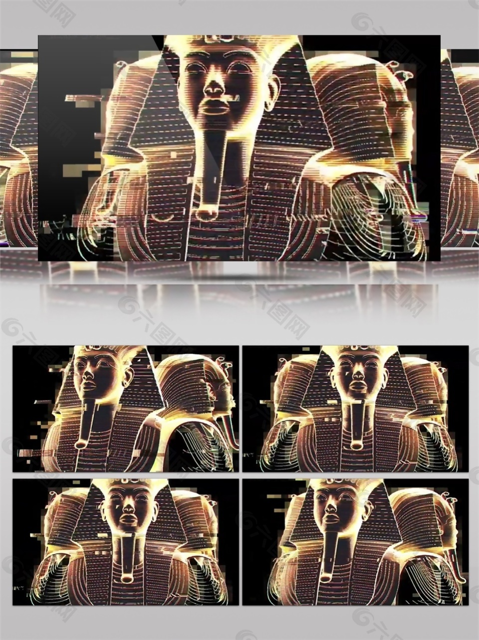 金色曼巴蛇动态视频素材