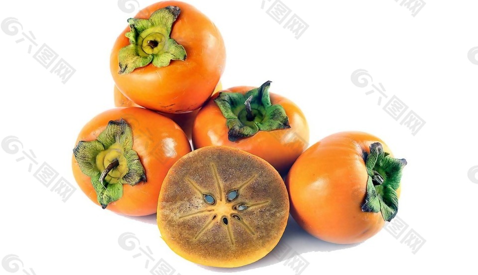 水果柿子png元素