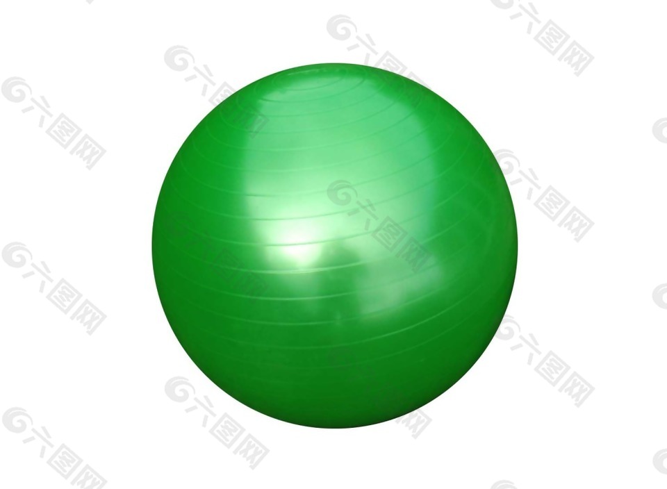 绿色健身球png元素