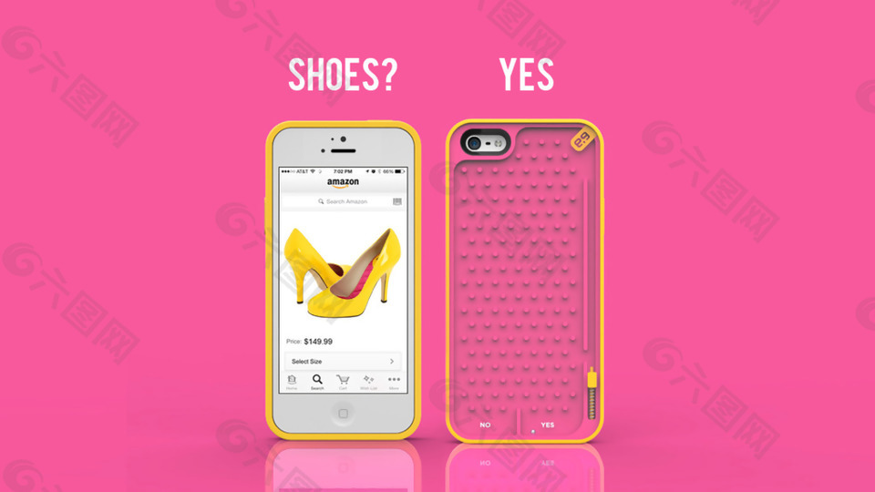 粉色创意可爱的手机壳jpg素材