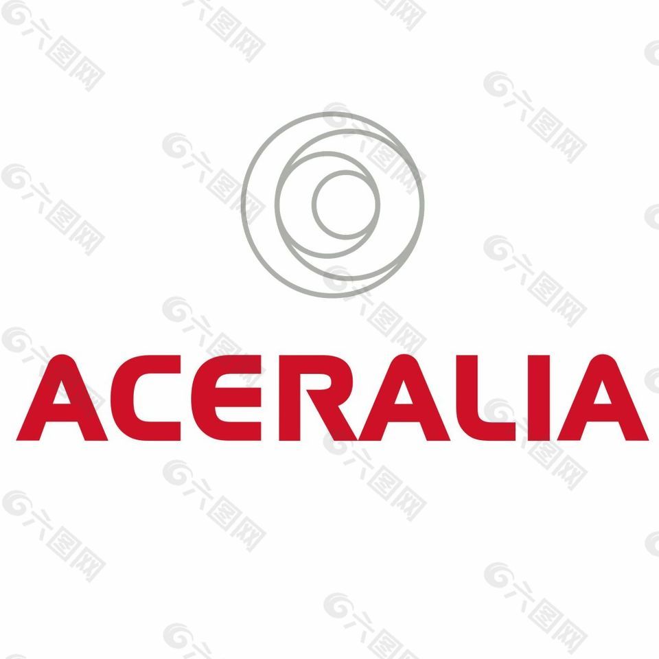 ACERALIA公司红灰字母LOGO设计