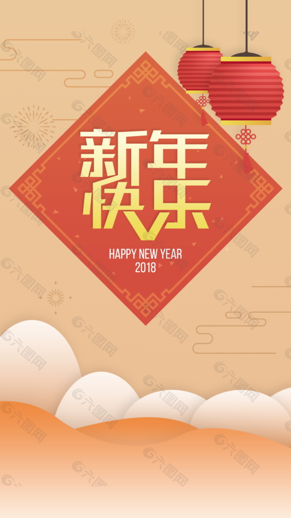 红色新年图片图片