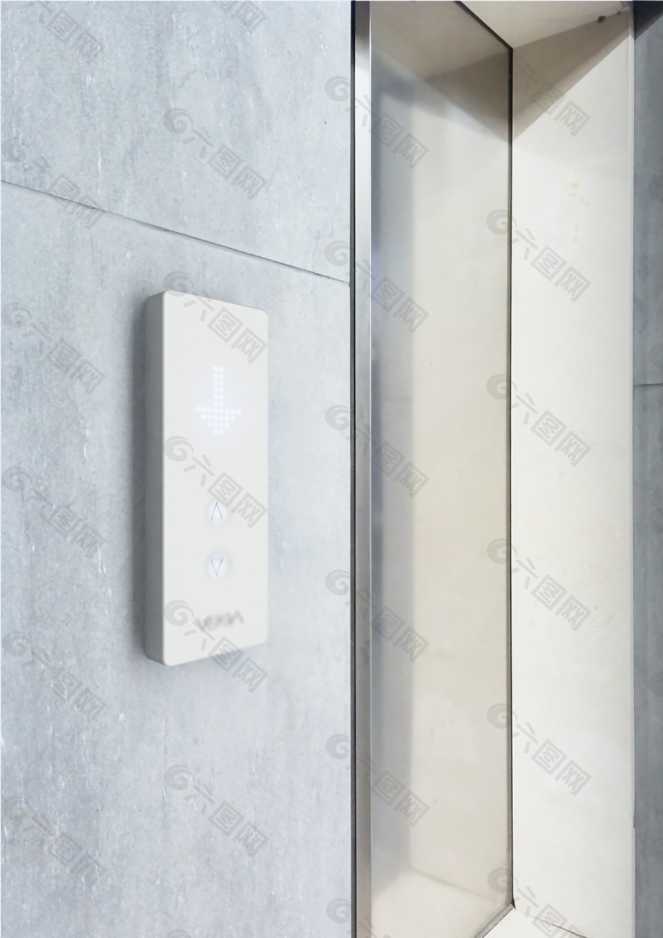 个性创意的白色电梯操作面板jpg素材