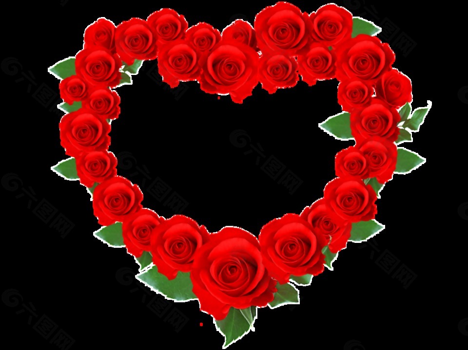 214玫瑰花朵爱心情人节元素设计