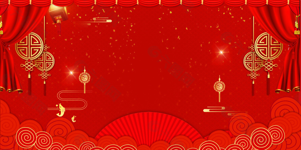 背景喜庆红色新春背景素材免费下载 图片编号 六图网