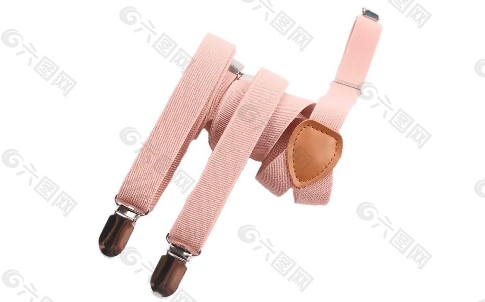 粉色背带带子png元素