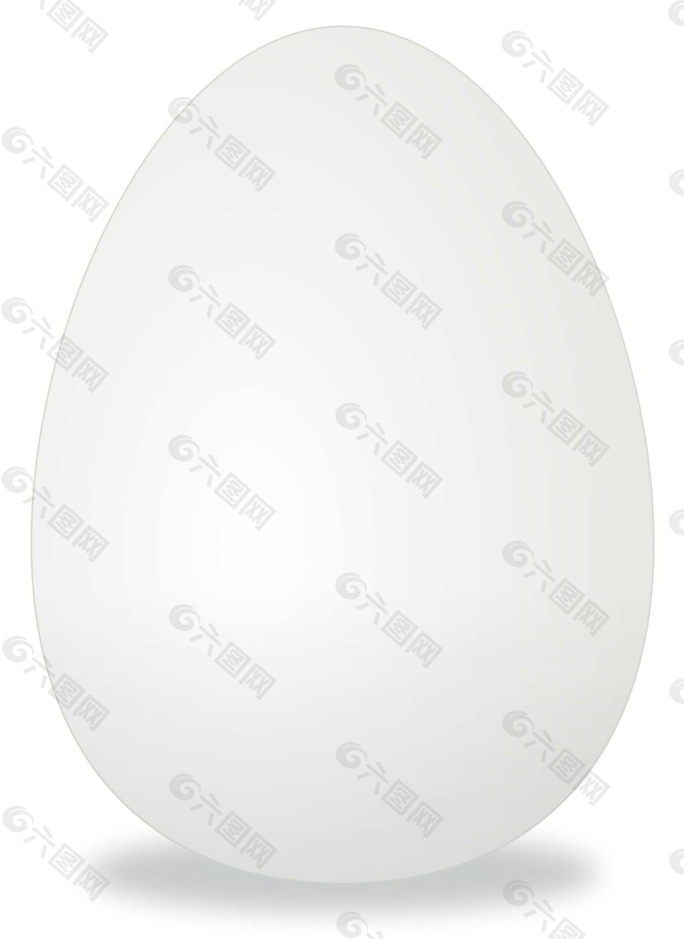 卡通白色鸡蛋png元素