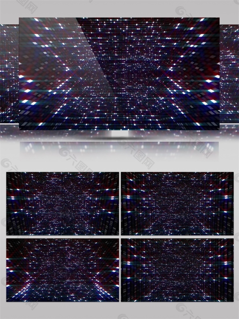 白色星光宇宙动态视频素材