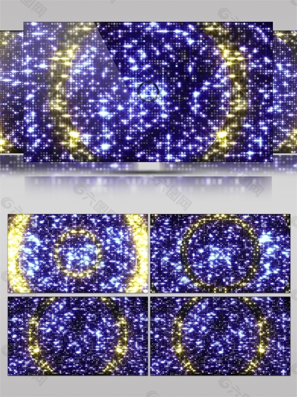 蓝色斑斓宇宙动态视频素材