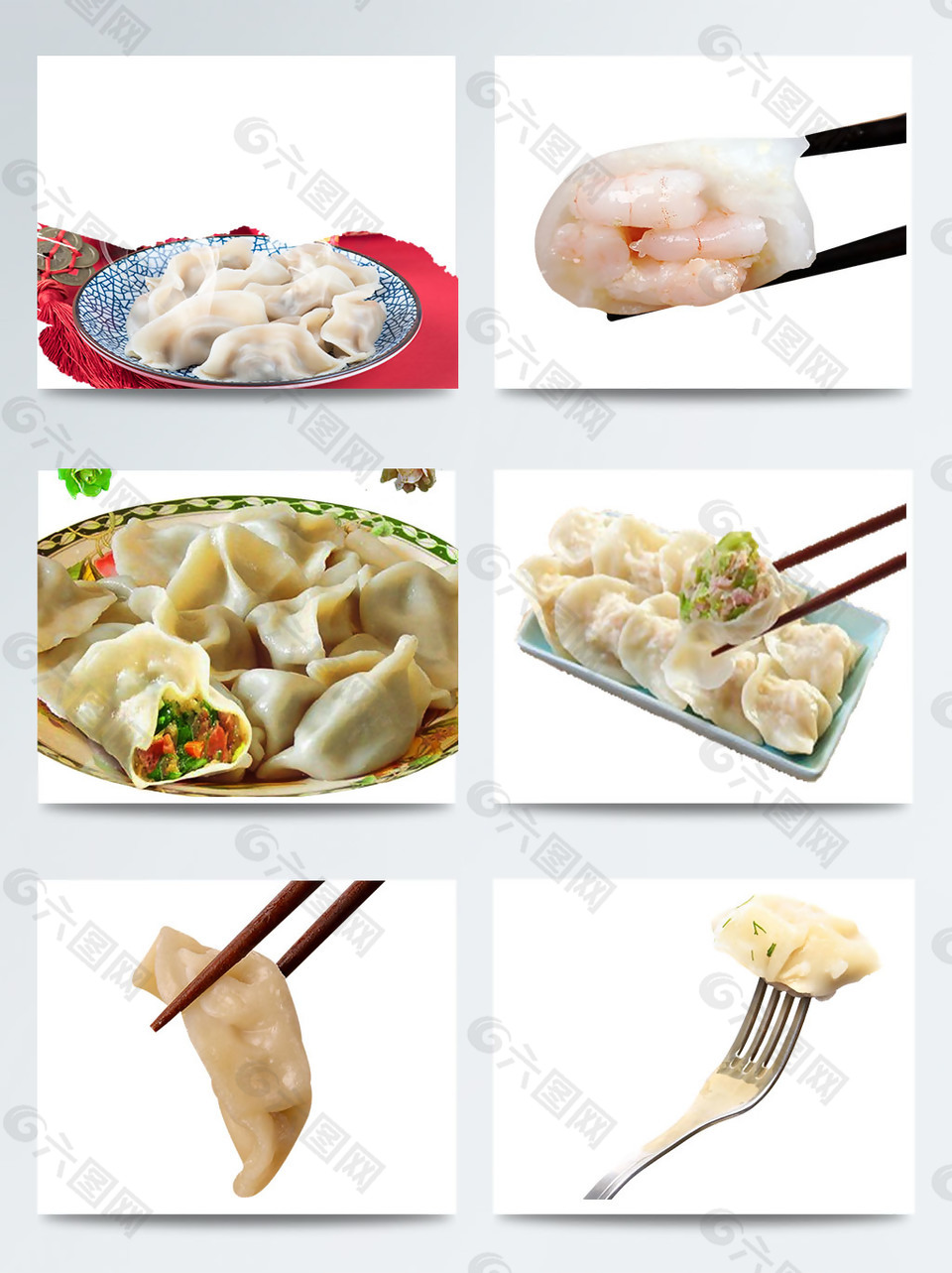 新年吃饺子图案素材