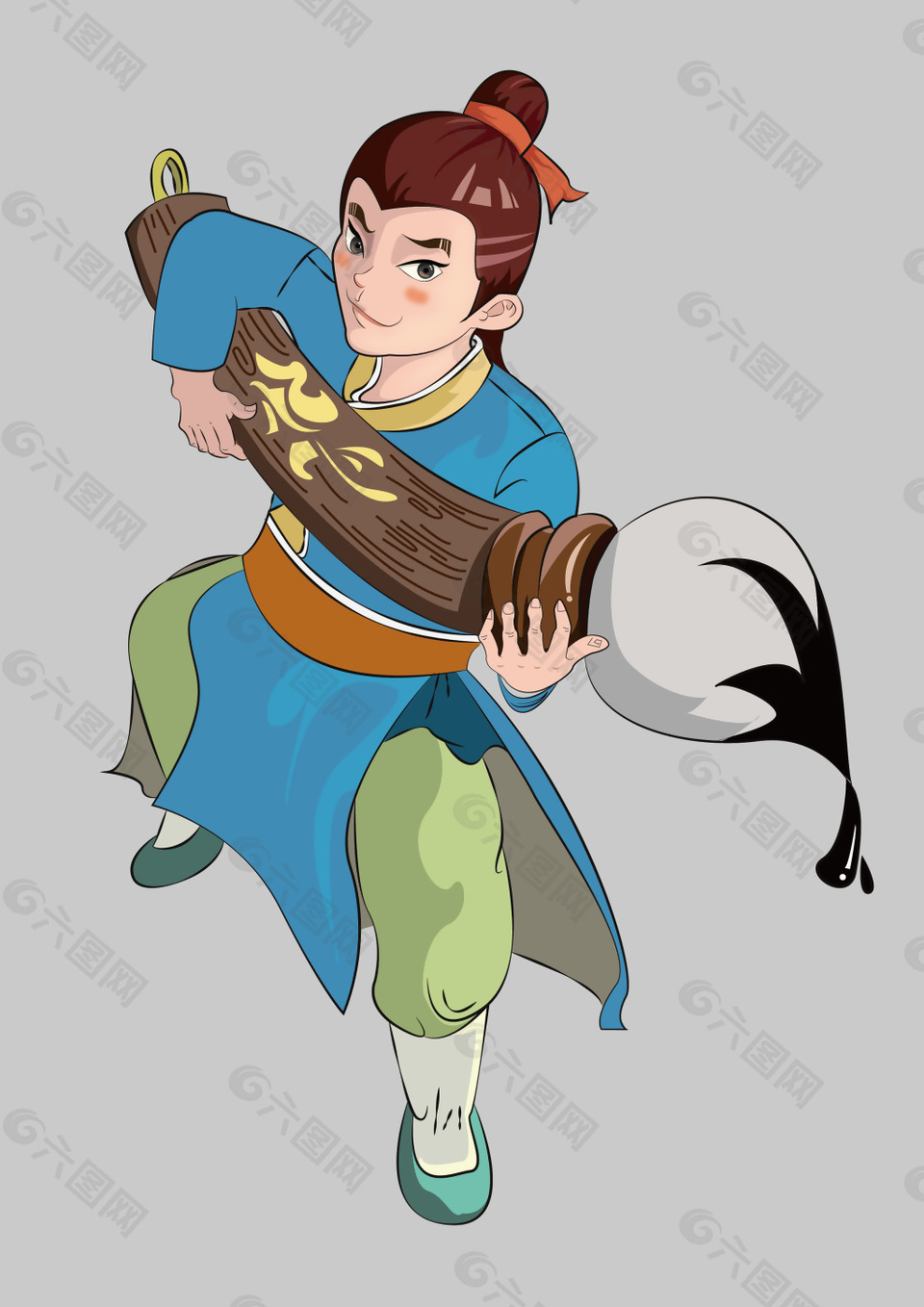 神笔马良卡通插画