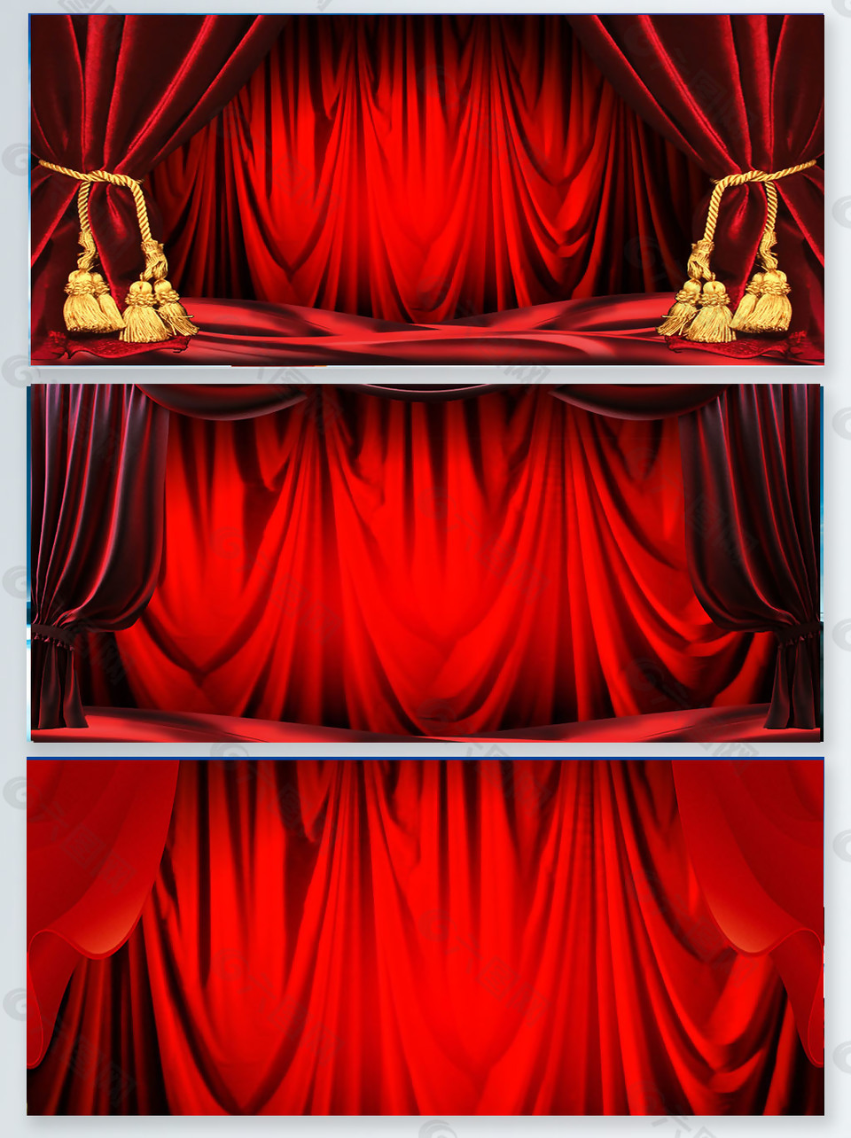 红色幕布颁奖典礼背景
