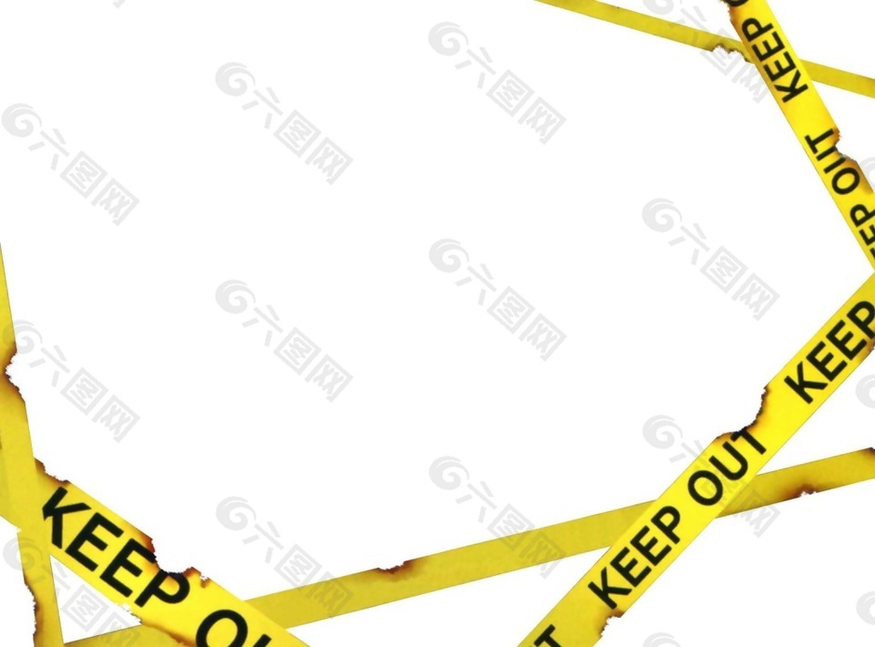 黄色警戒线png元素设计元素素材免费下载 图片编号 六图网