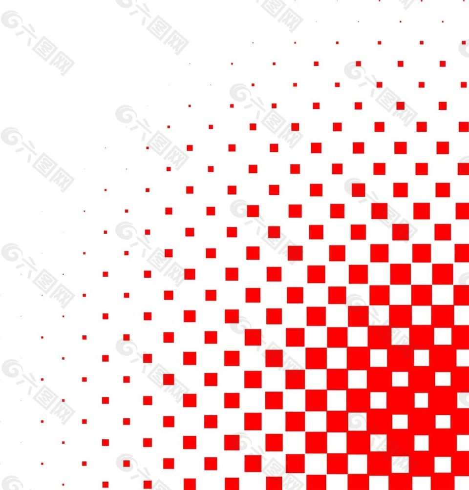 红白方格相间渐变png元素