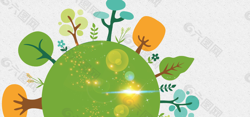 爱护环境植树节海报