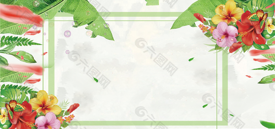 二十四节气谷雨文艺中国传统背景