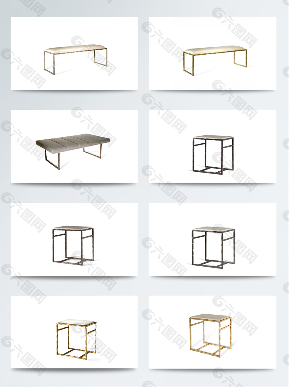 简约木质桌椅家具装饰素材
