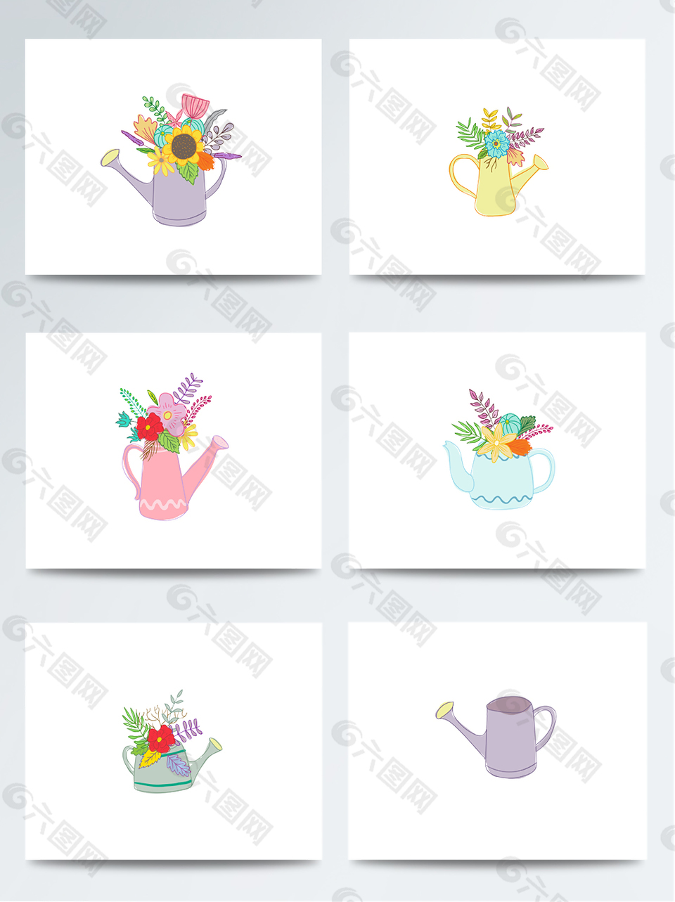 花瓶洒水壶png透明素材