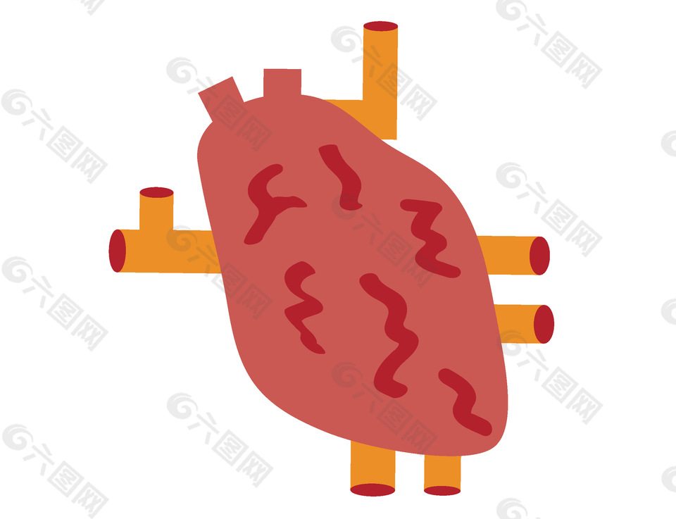 卡通创意肺矢量元素