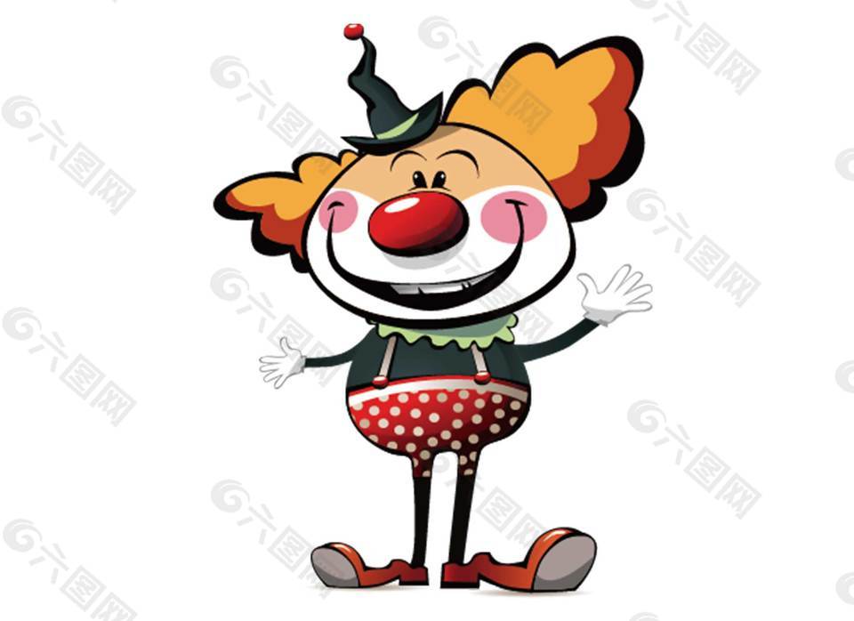 卡通马戏团小丑png元素