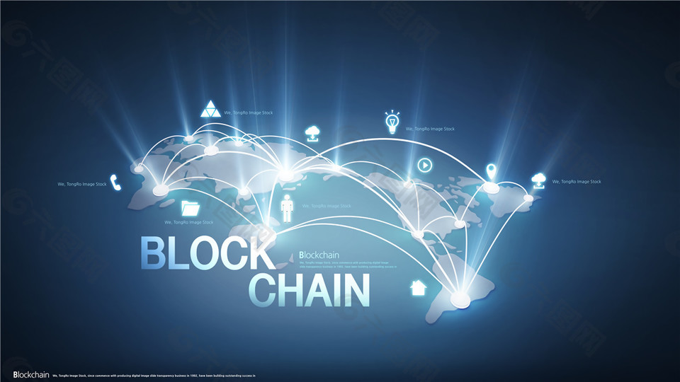 未来智能科技方块信息分析海报设计