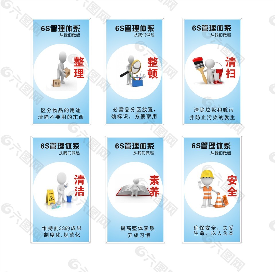 6S管理规范海报
