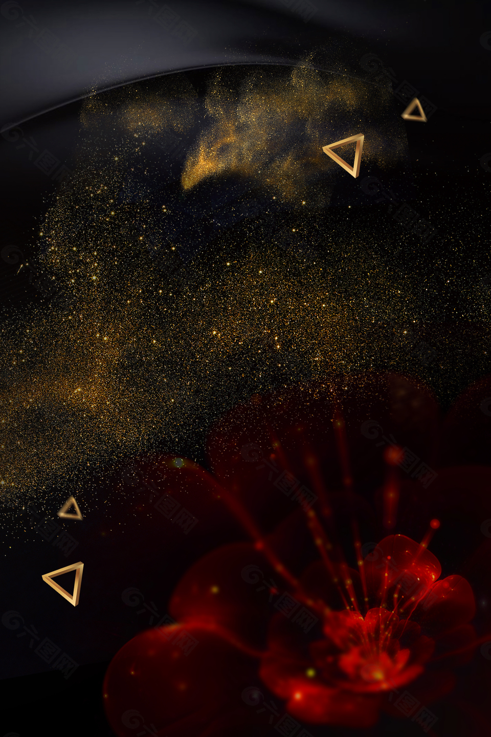 黑色质感大气背景