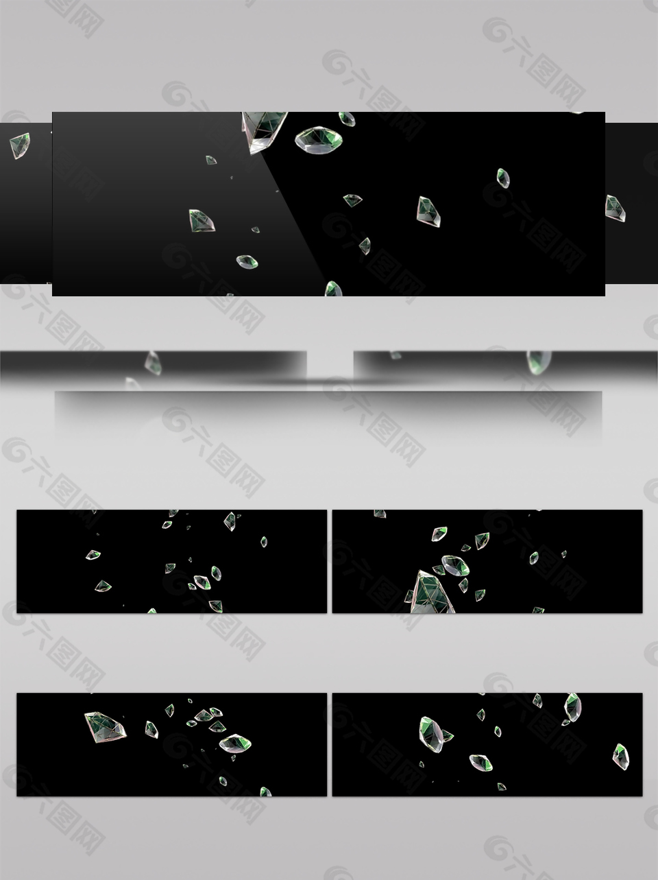 黑色宇宙水晶动态视频素材