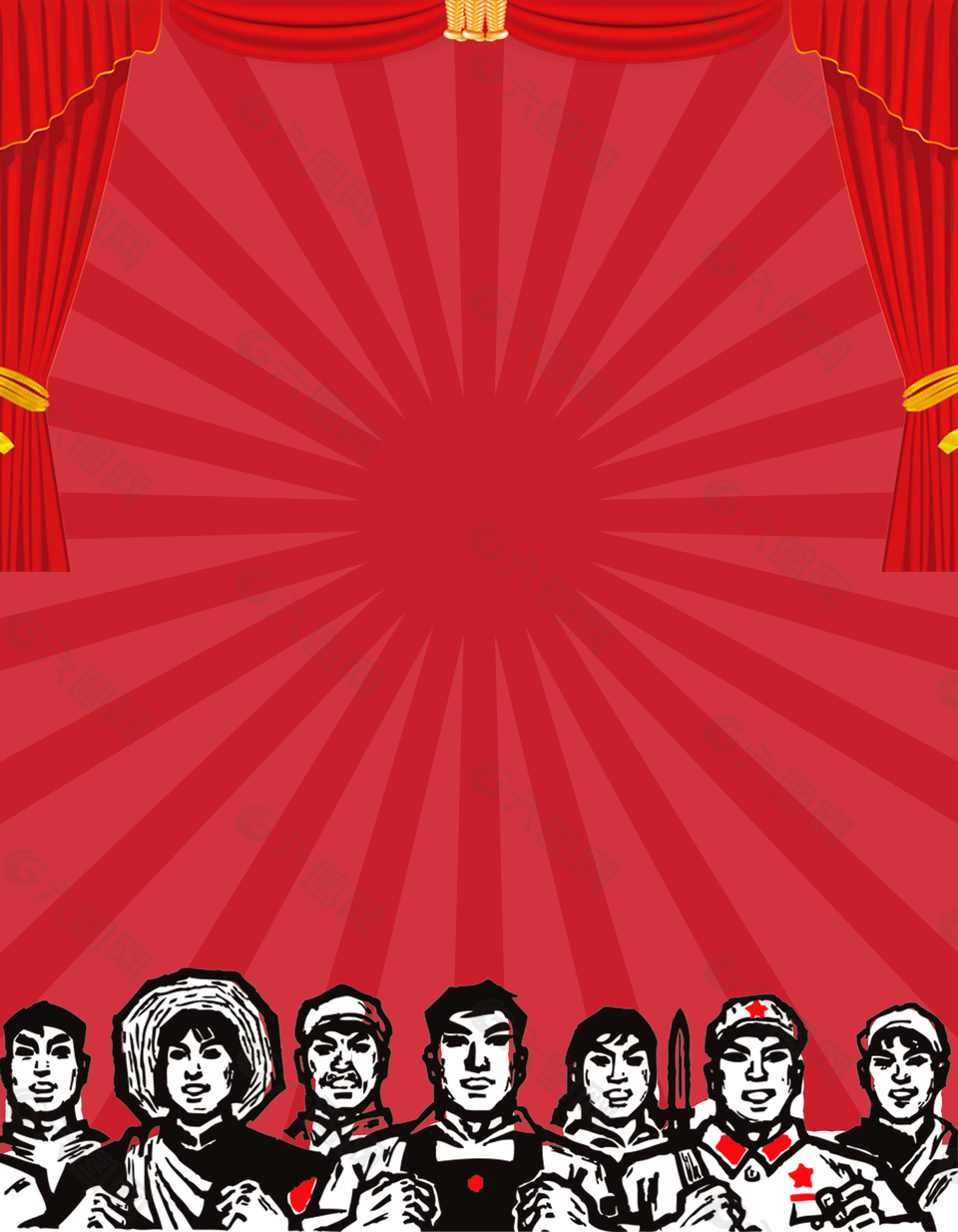 红色革命年代五一劳动节背景背景素材免费下载(图片编号:9213760)-六图网