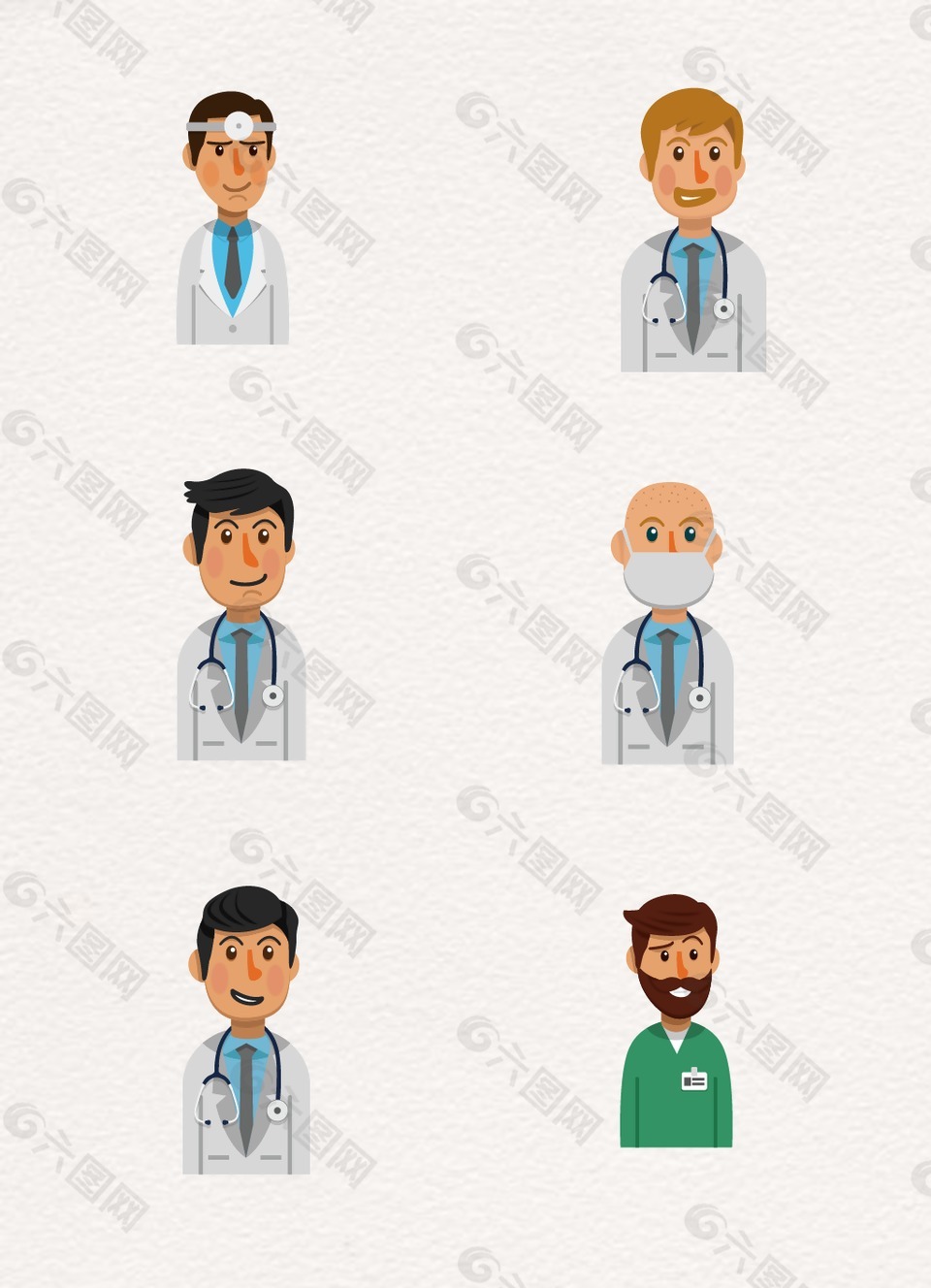 创意精致人物头像设计