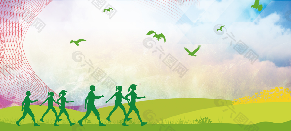 健康绿色低碳环保青春背景背景素材免费下载 图片编号 六图网