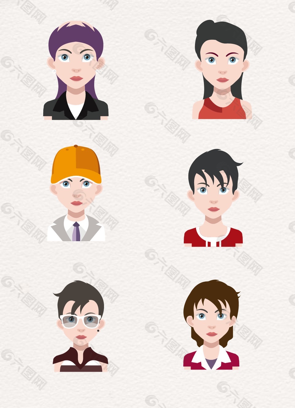 大眼睛可爱现代人物设计