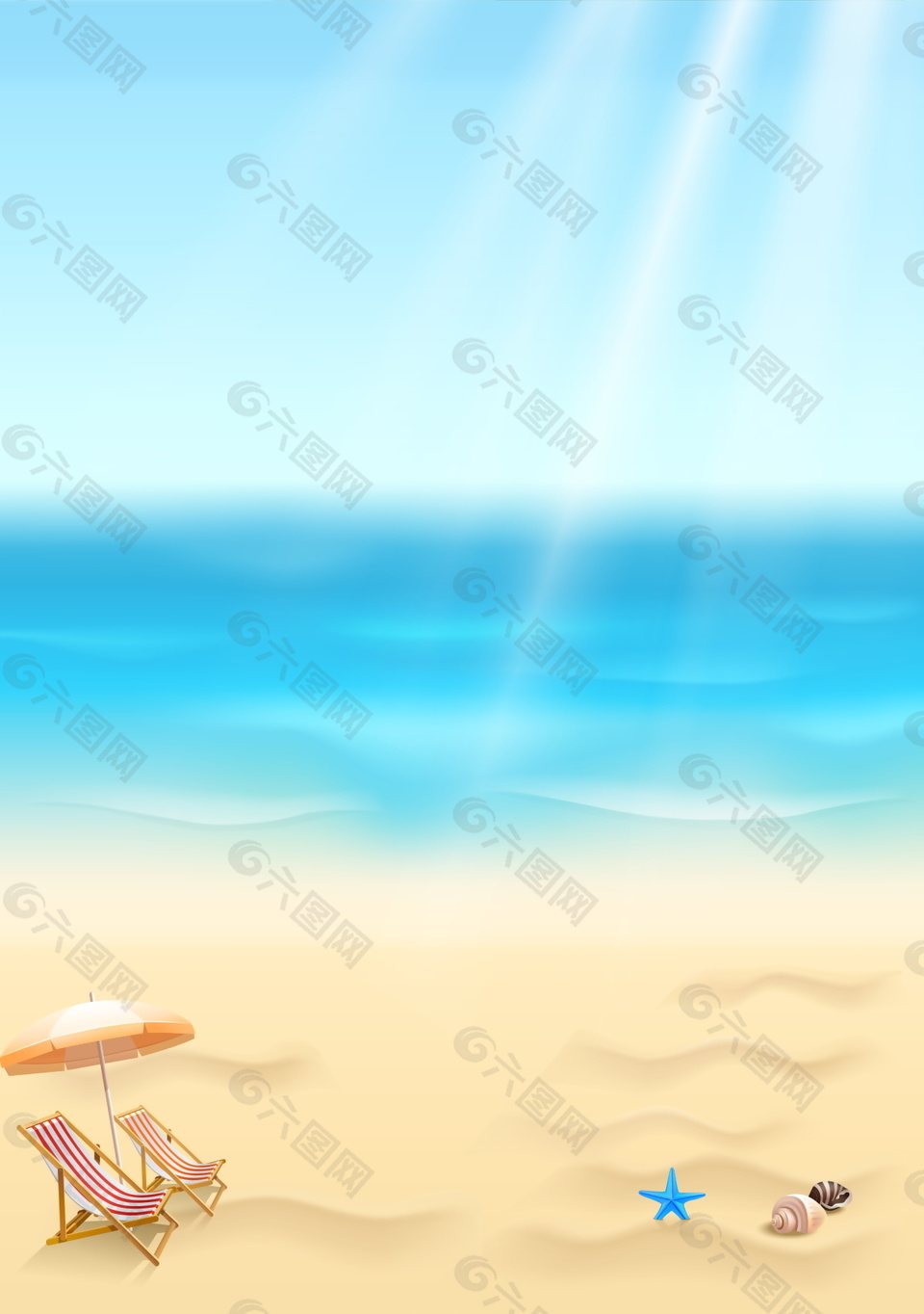 青新海滩背景背景素材免费下载 图片编号 六图网