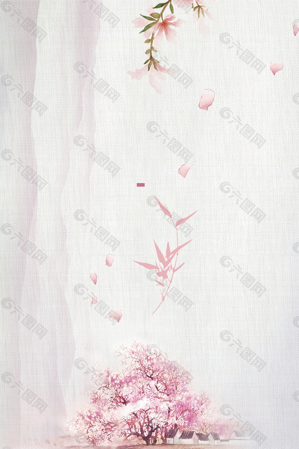 浪漫透明花瓣海报背景背景素材免费下载 图片编号 六图网