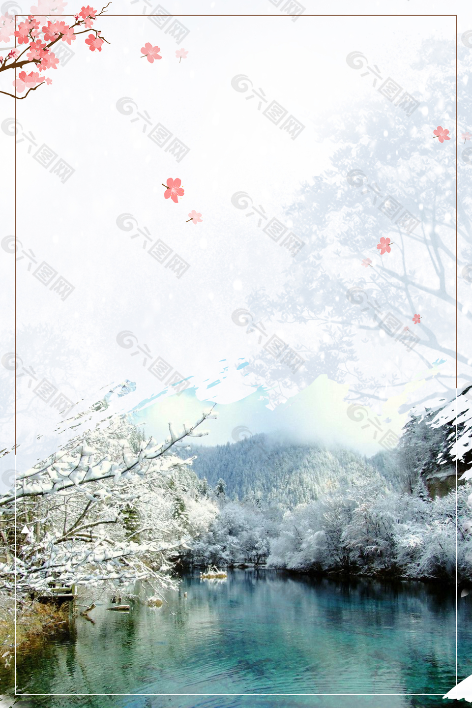 中国风传统黑白色山水风景背景背景素材免费下载 图片编号 六图网