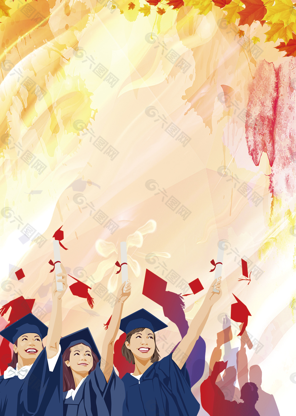 渐变毕业季海报背景背景素材免费下载 图片编号 六图网 渐变毕业季海报背景背景素材免费下载 图片编号 六图网