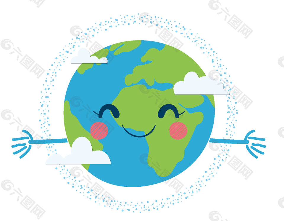 卡通太阳笑脸元素