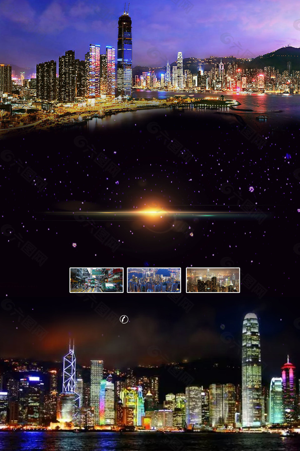 高级城市夜景广告背景平面广告素材免费下载 图片编号 六图网