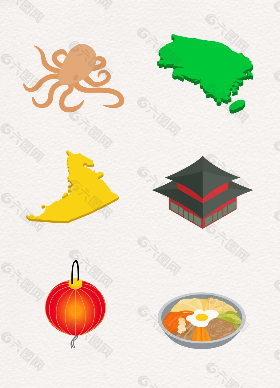 草地八爪鱼建筑物设计