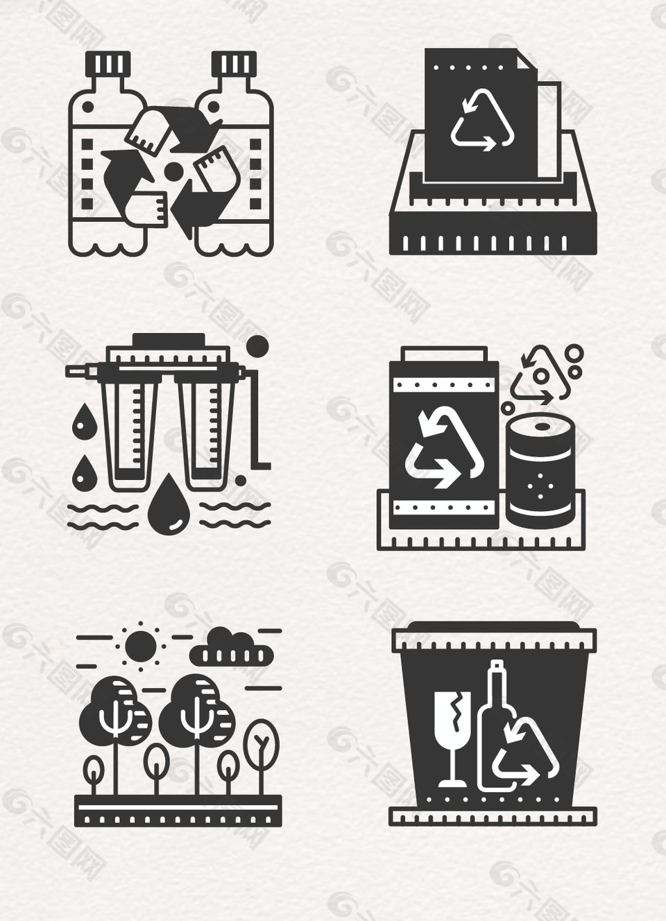 环保回收利用图案