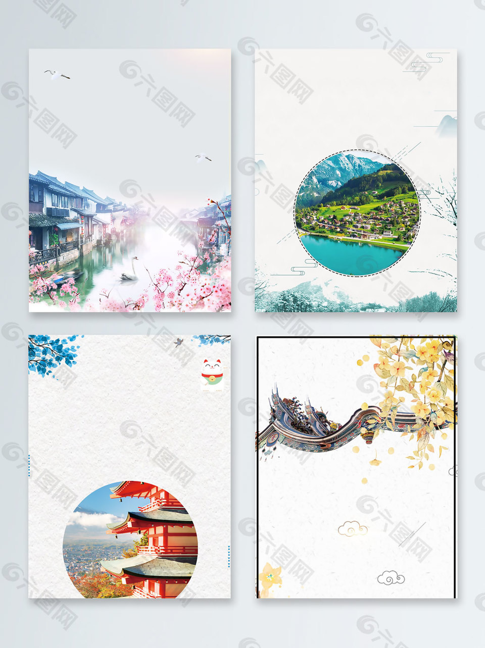 名胜古迹景点世界古迹遗址日广告背景