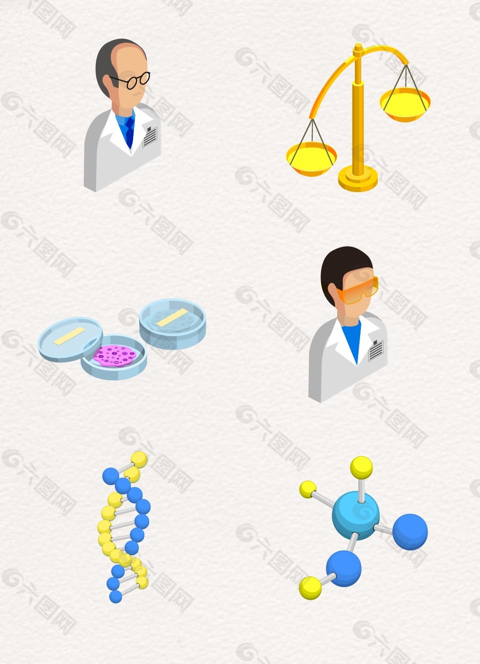 精致现代医疗图案设计