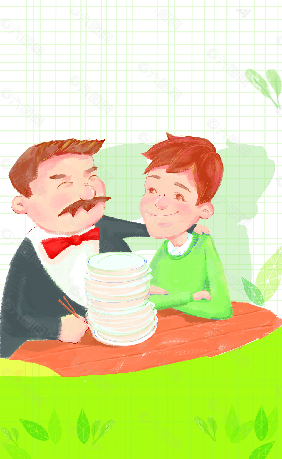 父亲节快乐广告背景