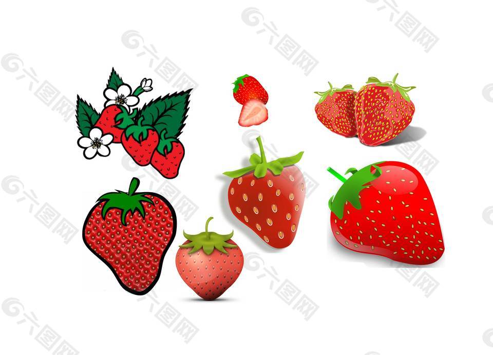 新鲜美味营养的草莓