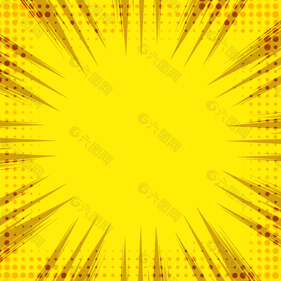 黄色阳光光线矢量背景