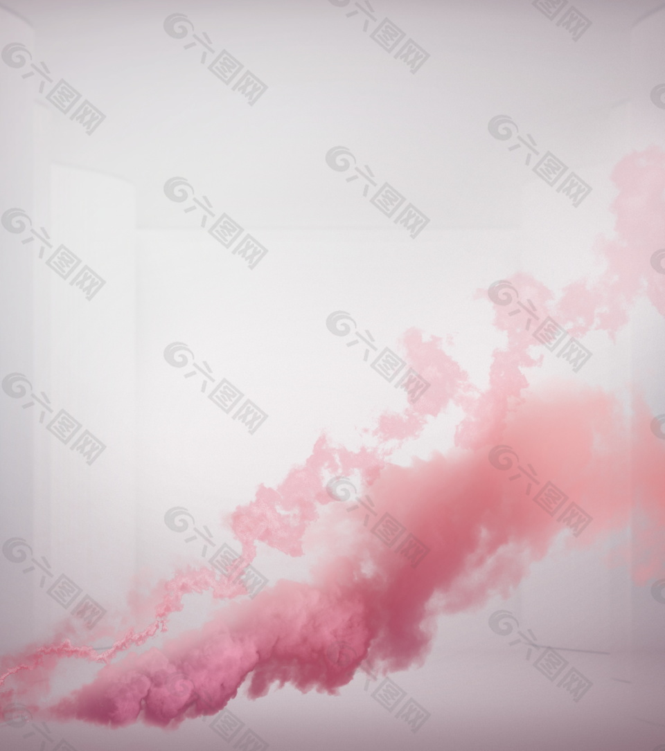 粉色质感渐变烟雾广告背景素材