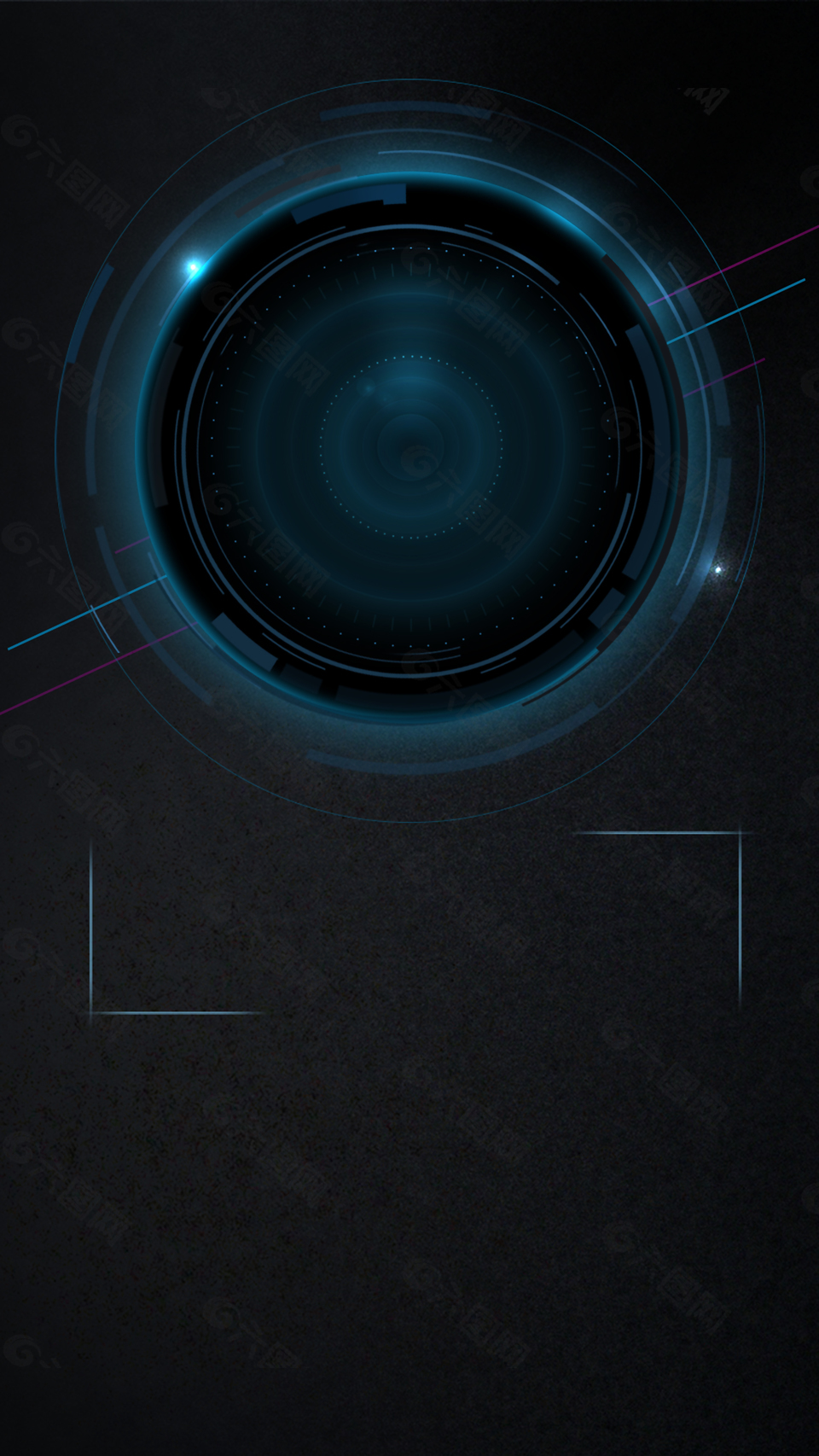 蓝色炫光科技电子产品背景