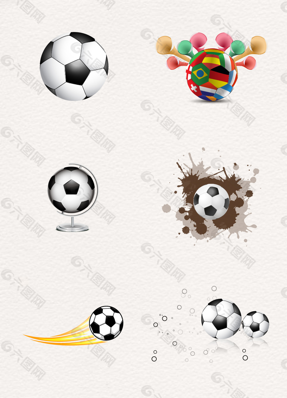 创意足球矢量设计